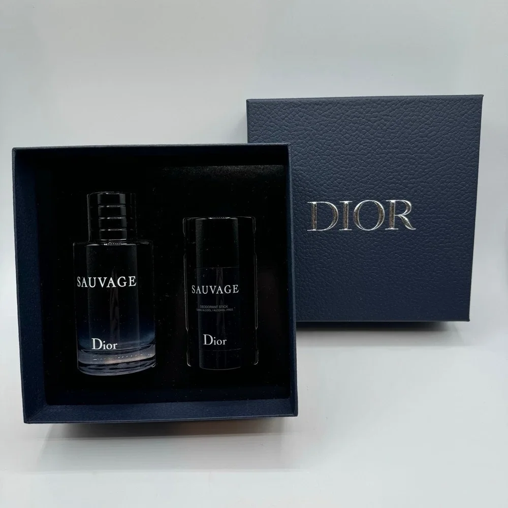 NEW Dior Beauty Cologne Sauvage EDT  Deodorant Stick Gift Set Box Spray